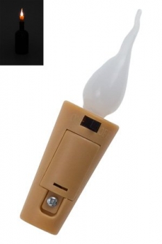 Deko-Spitzkork mit LED flackernde Flamme